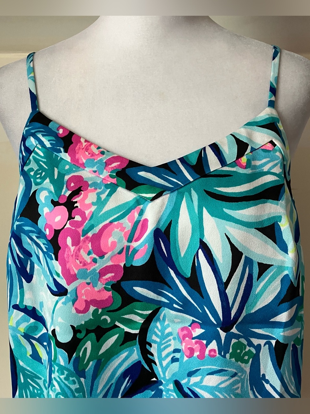 Lilly Pulitzer Margaery Cami Tropical Floral Print Sleeveless Tank Top XS - Picture 7 of 7